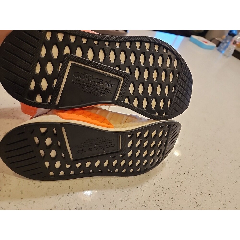 Adidas NMD R2 Peach Tan White Athletic Running Shoes Women's Size 5.5 - Picture 7 of 7